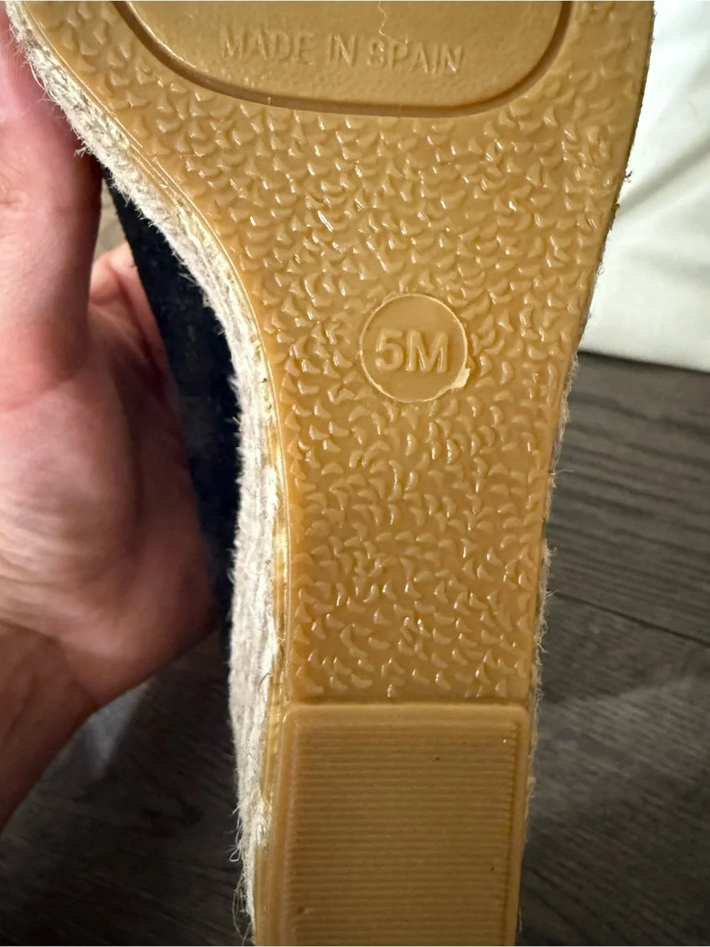 Vince Black Suede Espadrille Wedge Sandals. NWOT